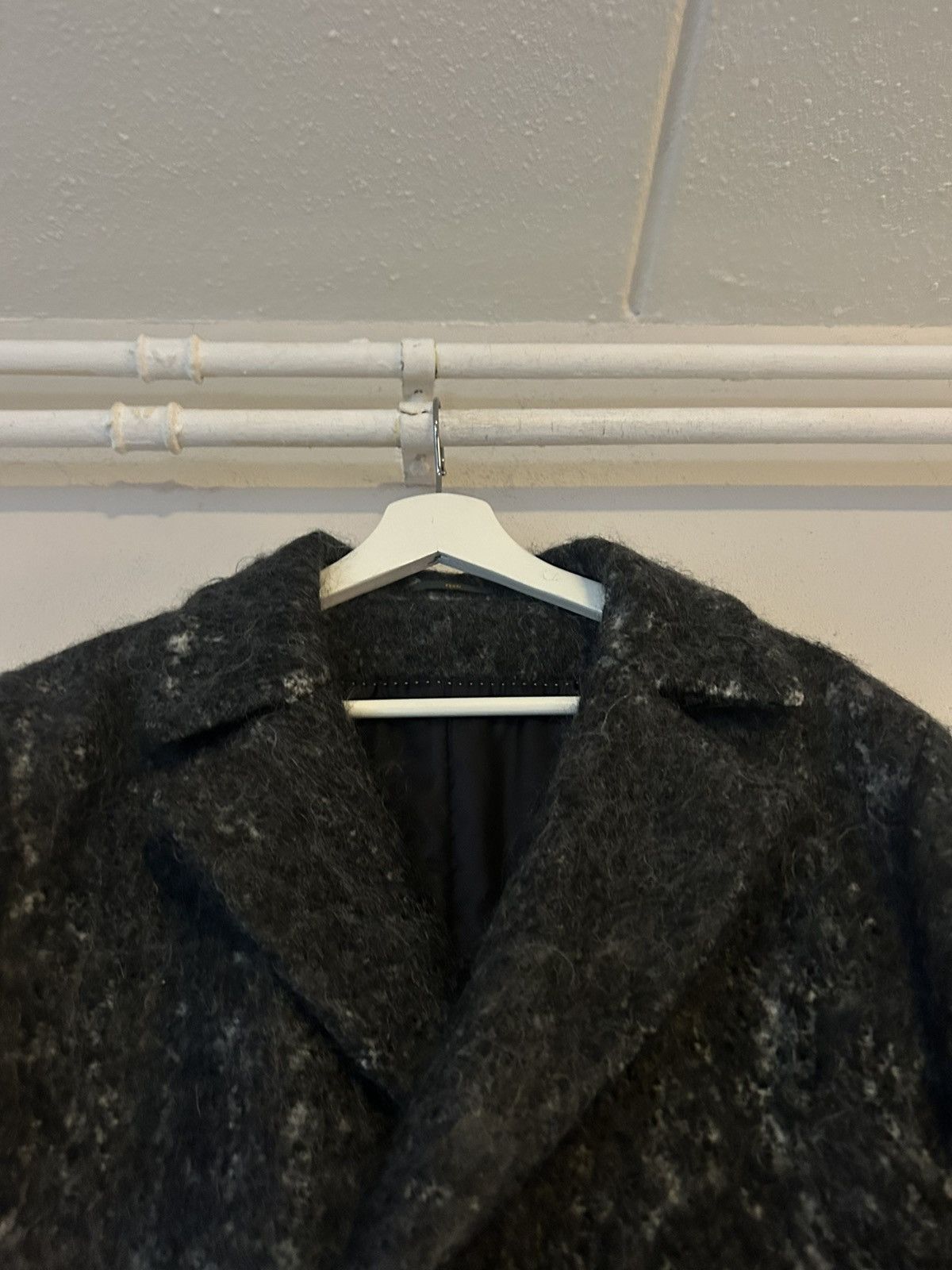 Fendi Fendi Mohair Blend Double-Breasted Coat Size US M / EU 48-50 / 2 - 2 Thumbnail