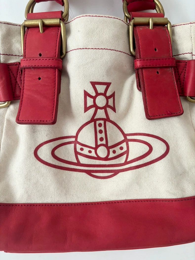 Vivienne Westwood Vivienne Westwood Red and white color, Saturn print postma Size ONE SIZE - 2 Thumbnail