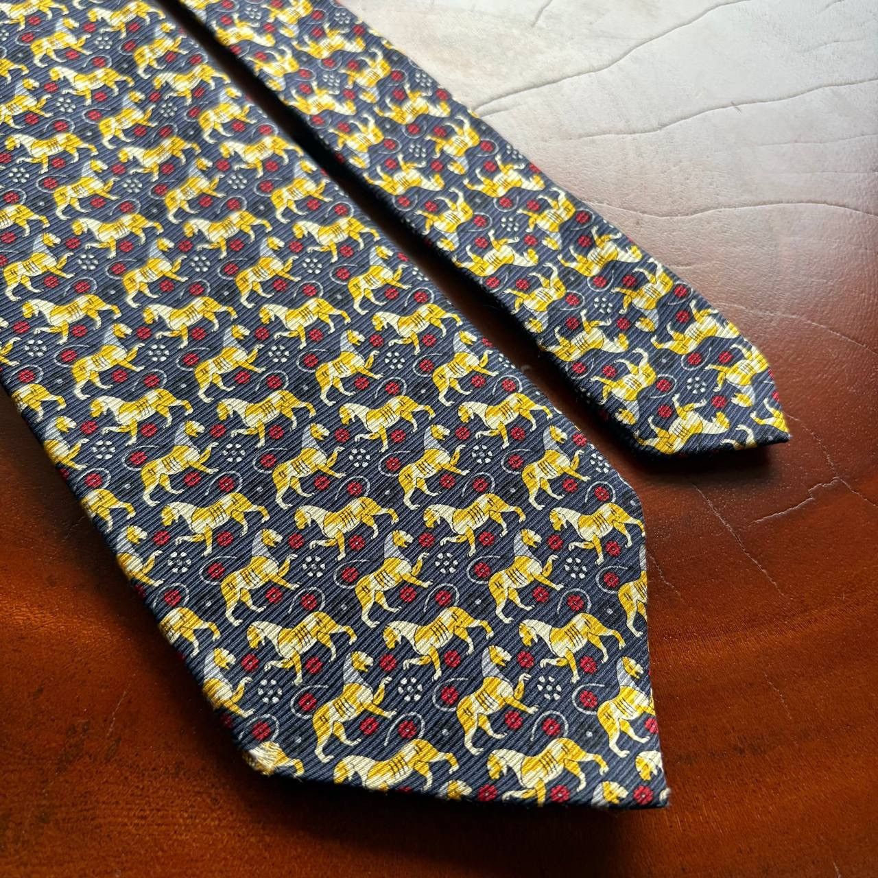 Jean Paul Gaultier Vintage Jean Paul Gaultier Girbaud Horse Pattern Neck Tie Size ONE SIZE - 4 Thumbnail