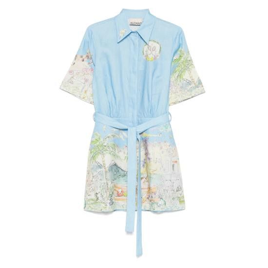 ALEMAIS ALEMAIS Women Dresses 5164D SKY BLUE Size S / US 4 / IT 40 - 1 Thumbnail