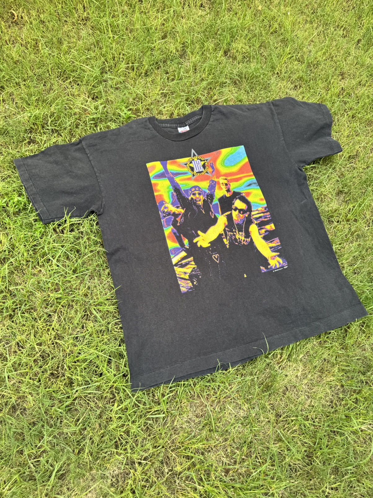 Vintage Vintage U2 T-shirt Zoo TV Tour 90's Zooropa Size US XL / EU 56 / 4 - 3 Thumbnail