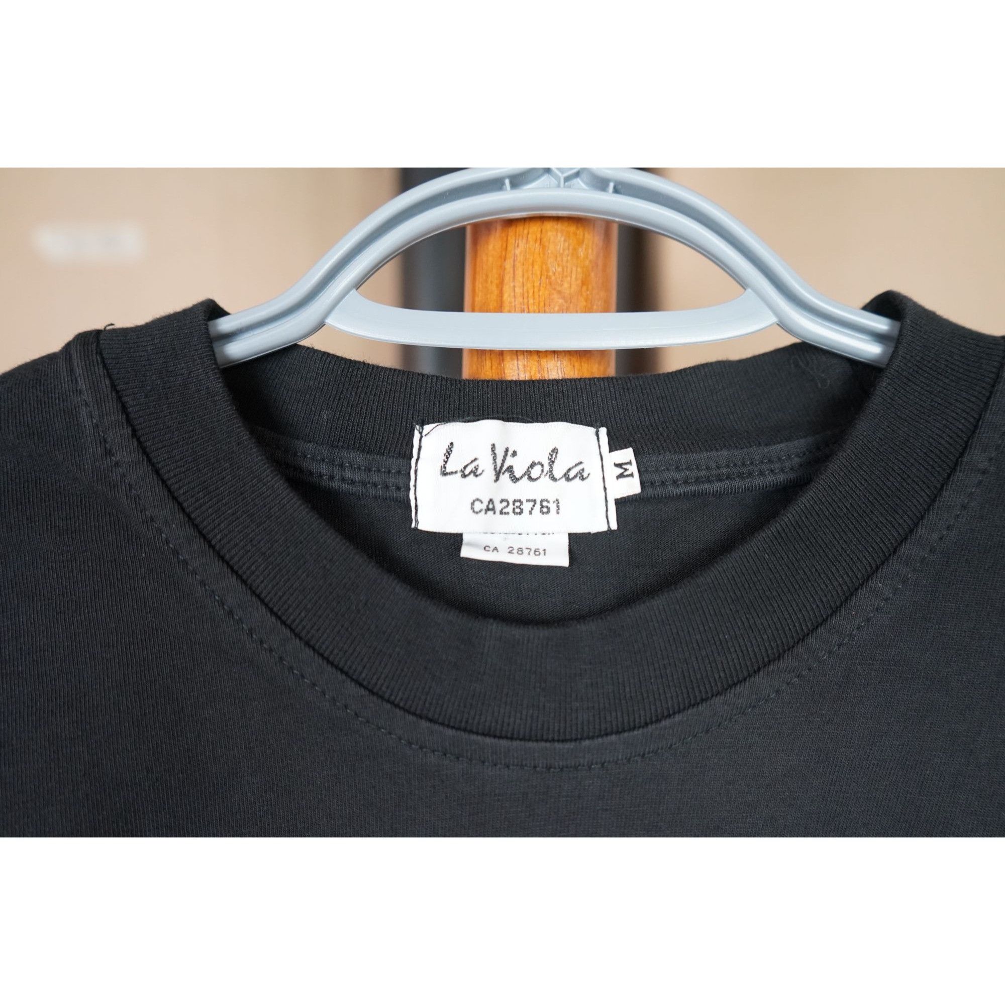 Other Men's M Black Rap Tshirt La Viola Big Graphic #436 Size US M / EU 48-50 / 2 - 5 Thumbnail