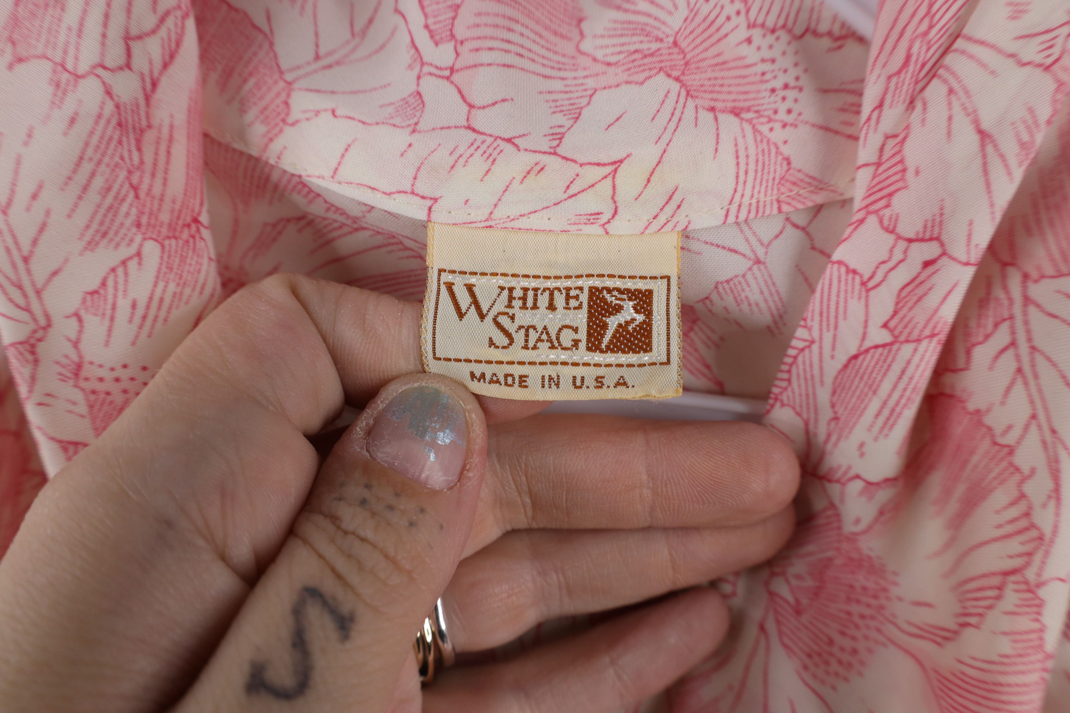 Vintage Vintage 70s Streetwear Collared Button Shirt Pink USA Size XXL / US 16-18 / IT 52-54 - 9 Thumbnail