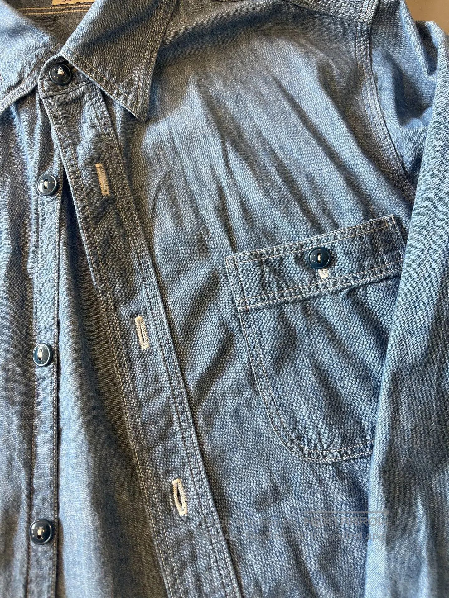 Orslow Orslow Chambray Denim Shirt. Size US S / EU 44-46 / 1 - 4 Thumbnail