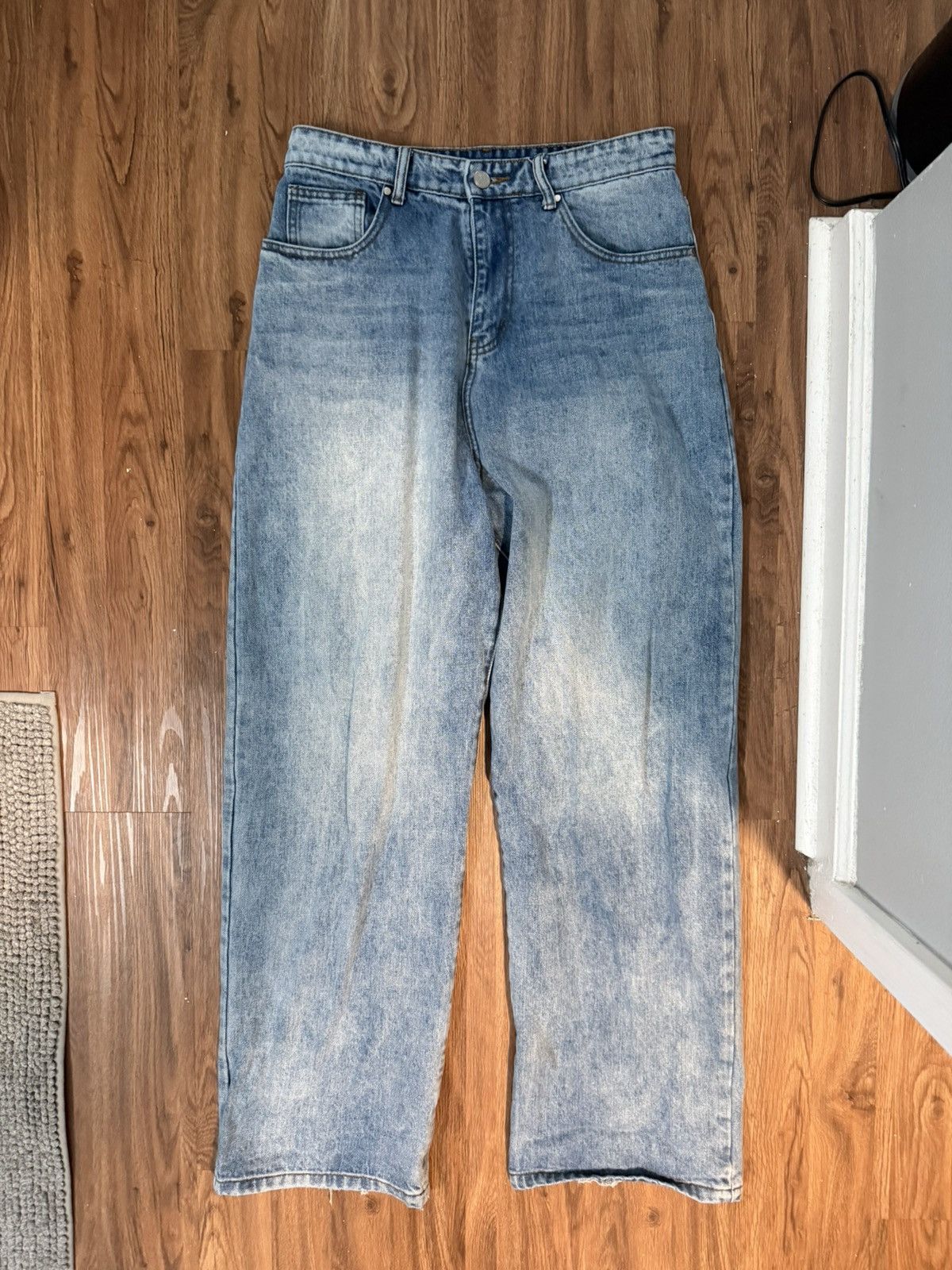 basketcase gallery Basketcase Gallery Lax Baggy Washed Blue Denim Size US 32 / EU 48 - 1 Thumbnail
