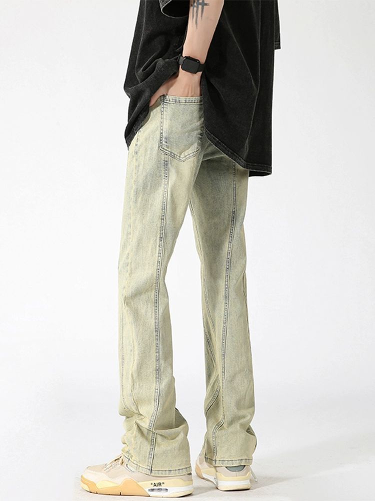 Japanese Brand Men's American straight casual cIeanfit flared jeans Size US 32 / EU 48 - 4 Thumbnail