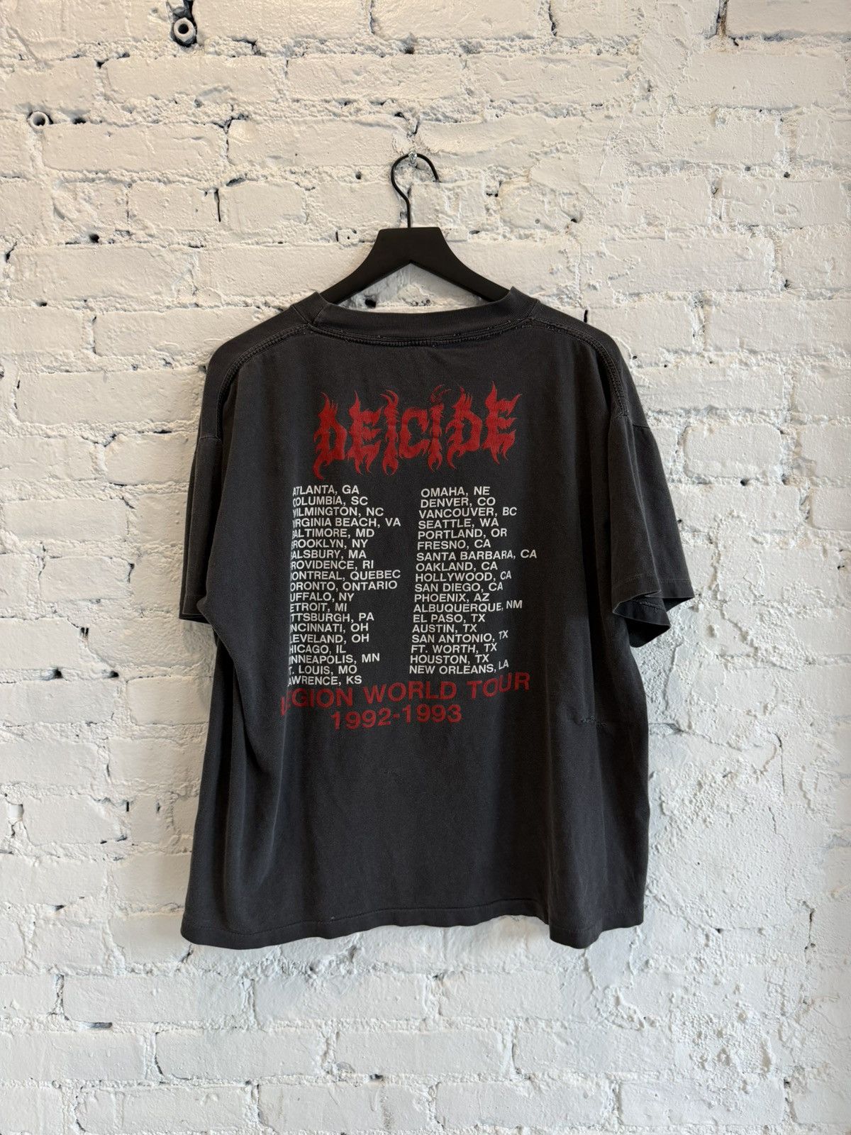 Vintage 1992 DEICIDE ‘LEGION TOUR’ TEE Size US XL / EU 56 / 4 - 3 Thumbnail