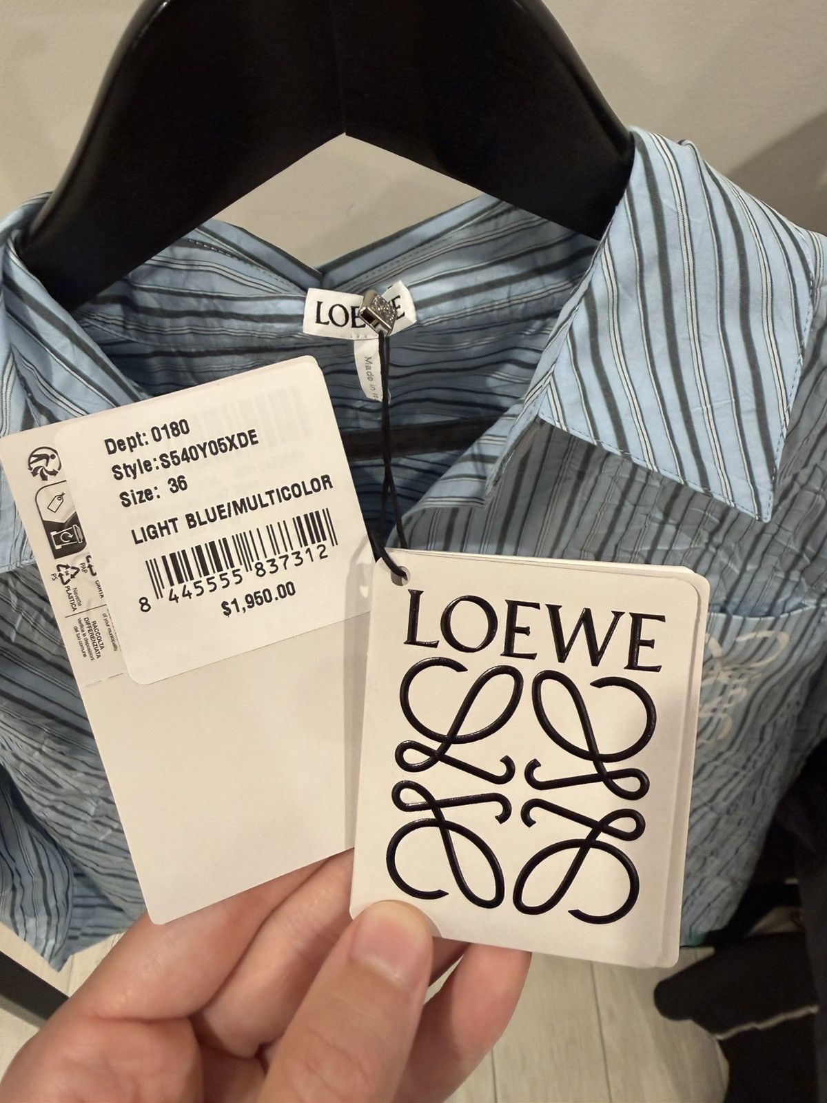 Loewe Loewe Women’s Crinkle Blouse Size XS / US 0-2 / IT 36-38 - 5 Thumbnail