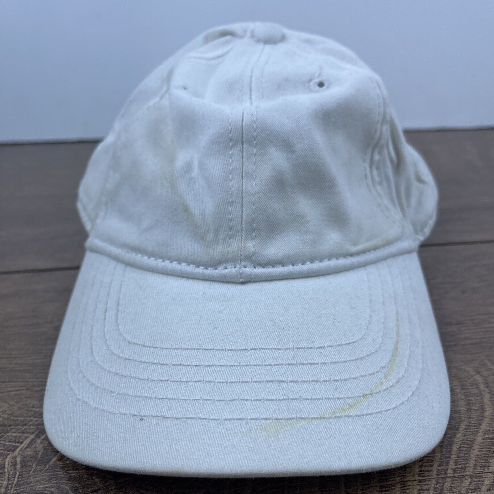 Other Plain White Hat White Hat Adjustable Adult Size Hat White Ca Size ONE SIZE - 3 Thumbnail