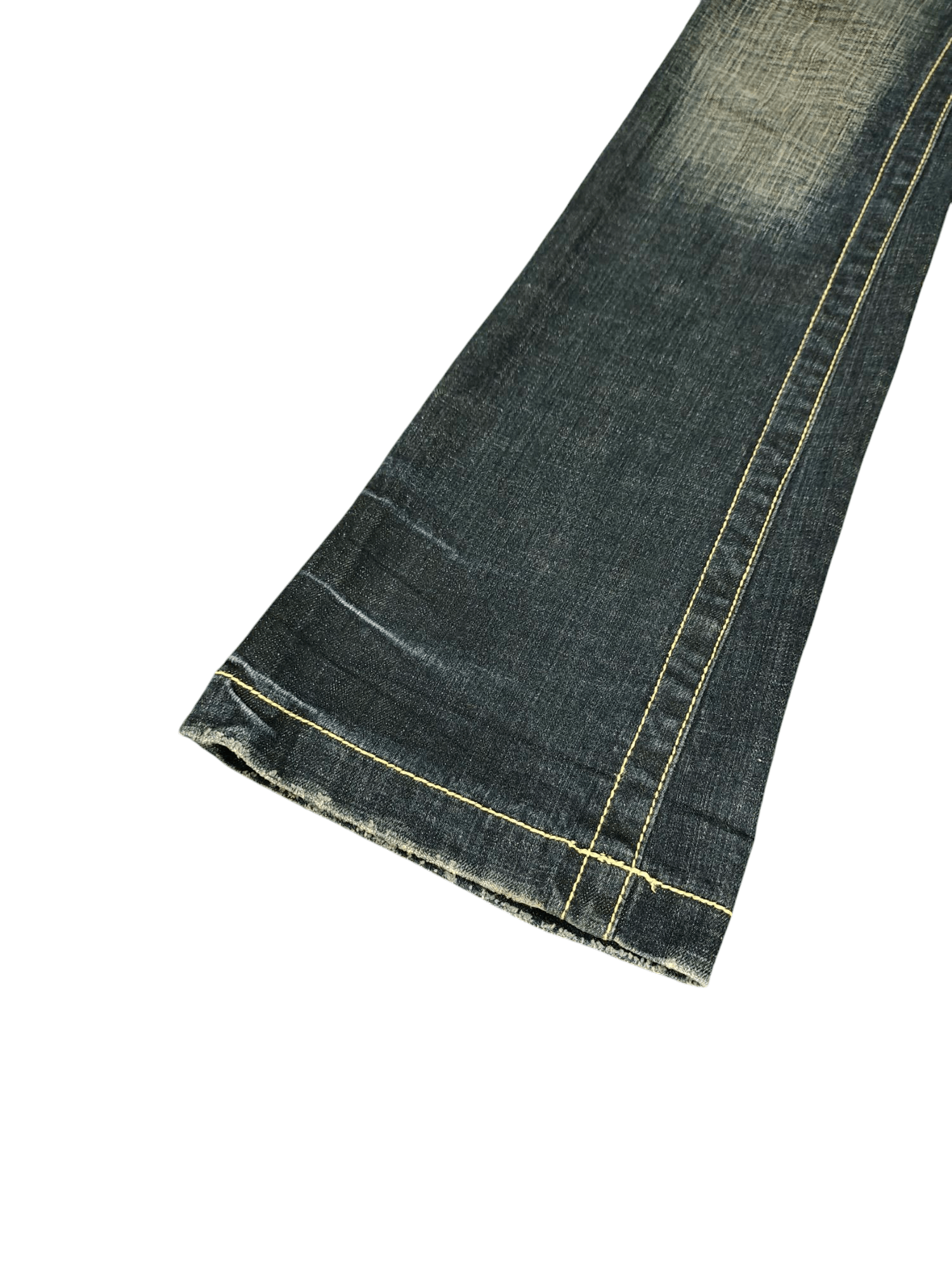 Japanese Brand Flare Jeans Camel Road Japan Faded Low Rise Denim Bootcut Size US 29 - 9 Thumbnail