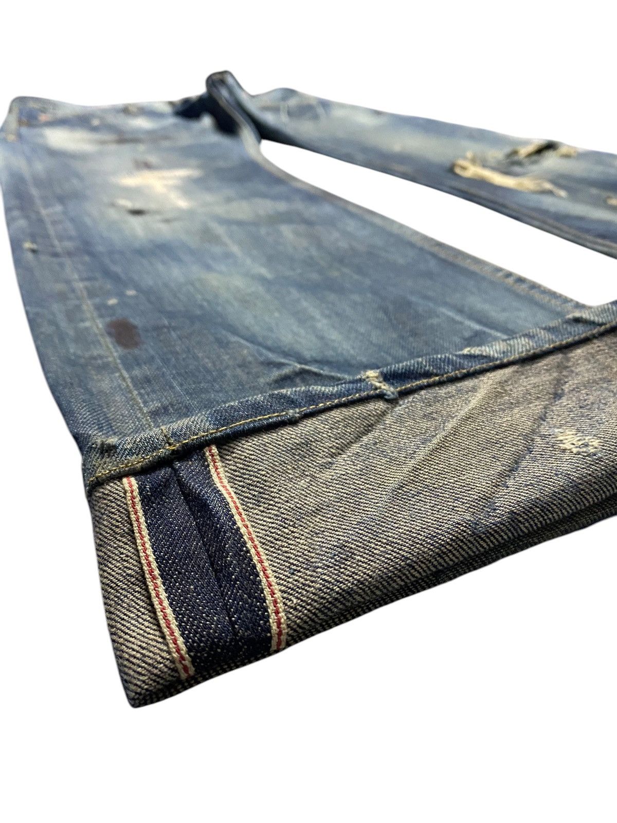Cult Of Individuality Cult Paint Splatter Distressed Selvedge Redline (107N2) Size US 34 / EU 50 - 18 Thumbnail