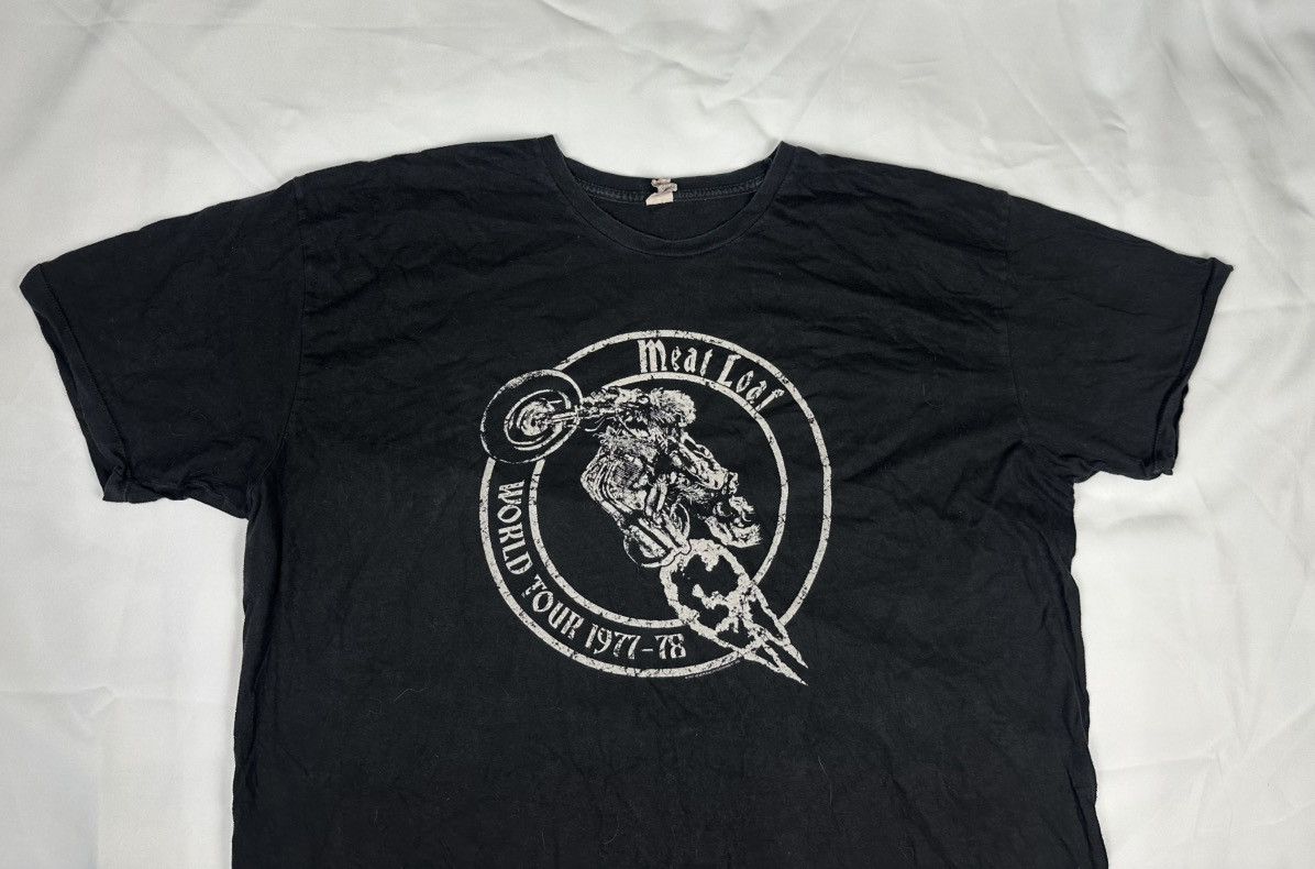 Band Tees Vintage 2007 Mens Meat Loaf World Tour 1977-78 T Shirt XXL Size US XXL / EU 58 / 5 - 2 Thumbnail