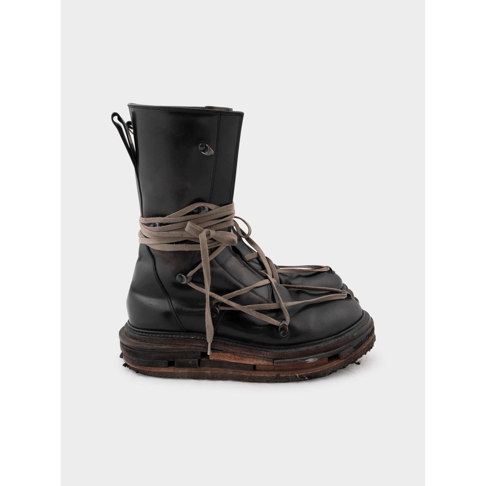 Rick Owens ‘Glitter’ Lego Sole Pentagram Boots Size US 9 / EU 42 - 4 Thumbnail