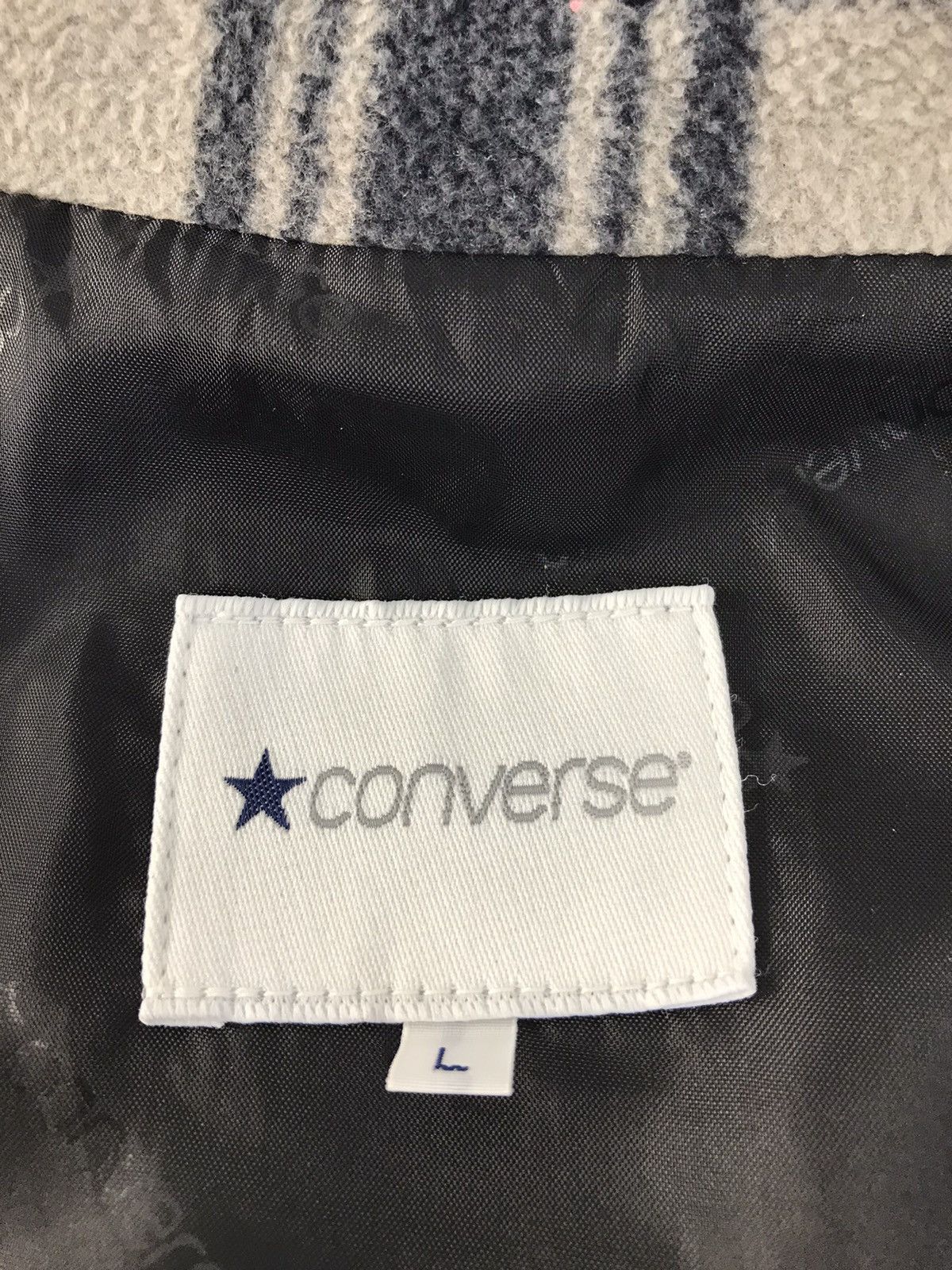 Converse Converse Fleece Jacket Design Striped Zipper Style Size US L / EU 52-54 / 3 - 9 Thumbnail