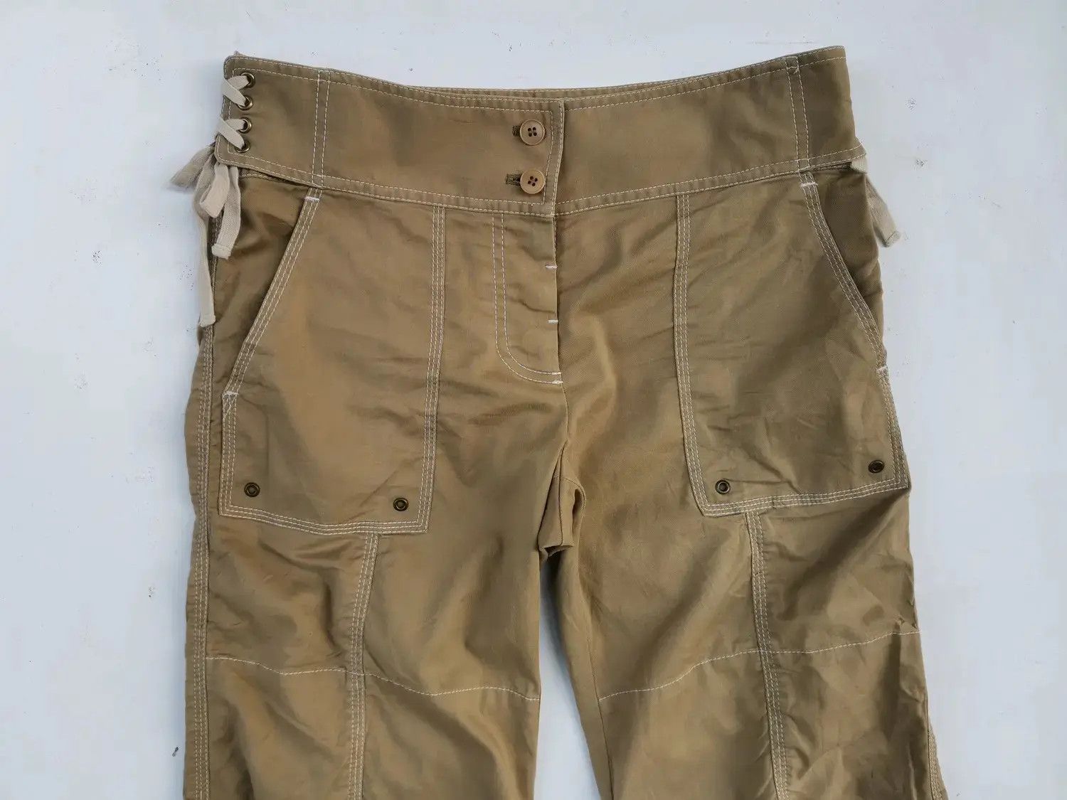 DKNY Rare!!! DKNY Tactical Cargo Multipocket Short Pants Size US 29 - 12 Thumbnail