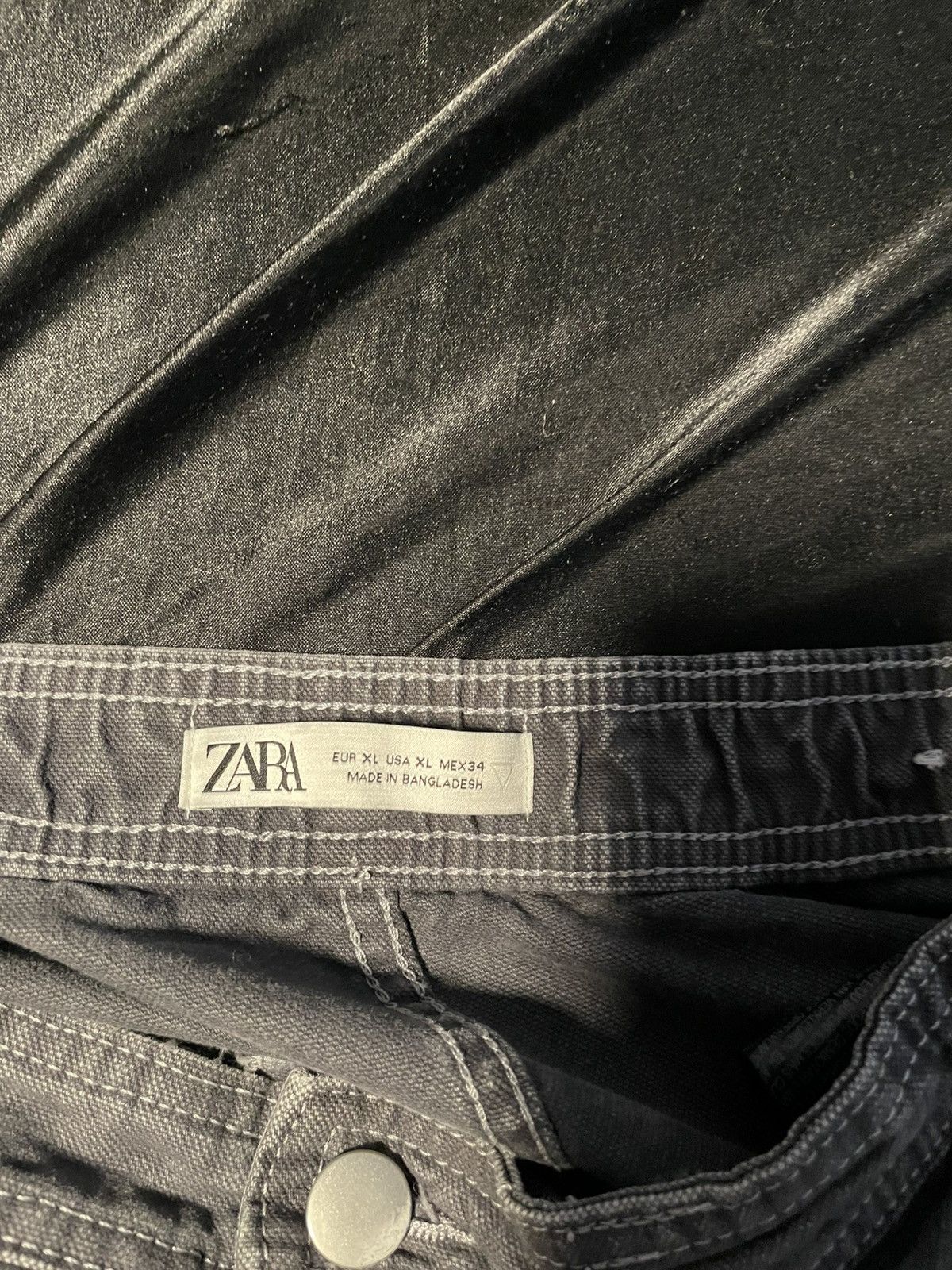 Zara Zara Relaxed Cargo Pant Grey Size US 34 / EU 50 - 4 Thumbnail