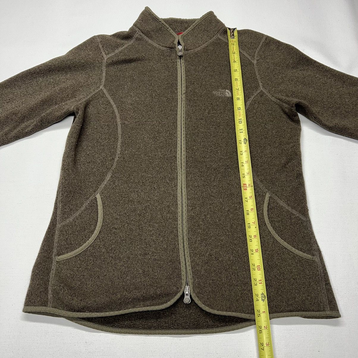 The North Face The North Face Sweatshirt Brown Fleece Full Zip Sweater Size L / US 10 / IT 46 - 16 Thumbnail