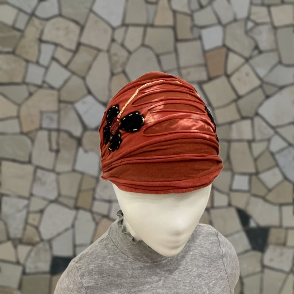 Vintage VINTAGE Hippie Headband Brick Red Women OSFM Womens Headband - 3569 Boho Scrunch Back Like New Size ONE SIZE - 1 Thumbnail