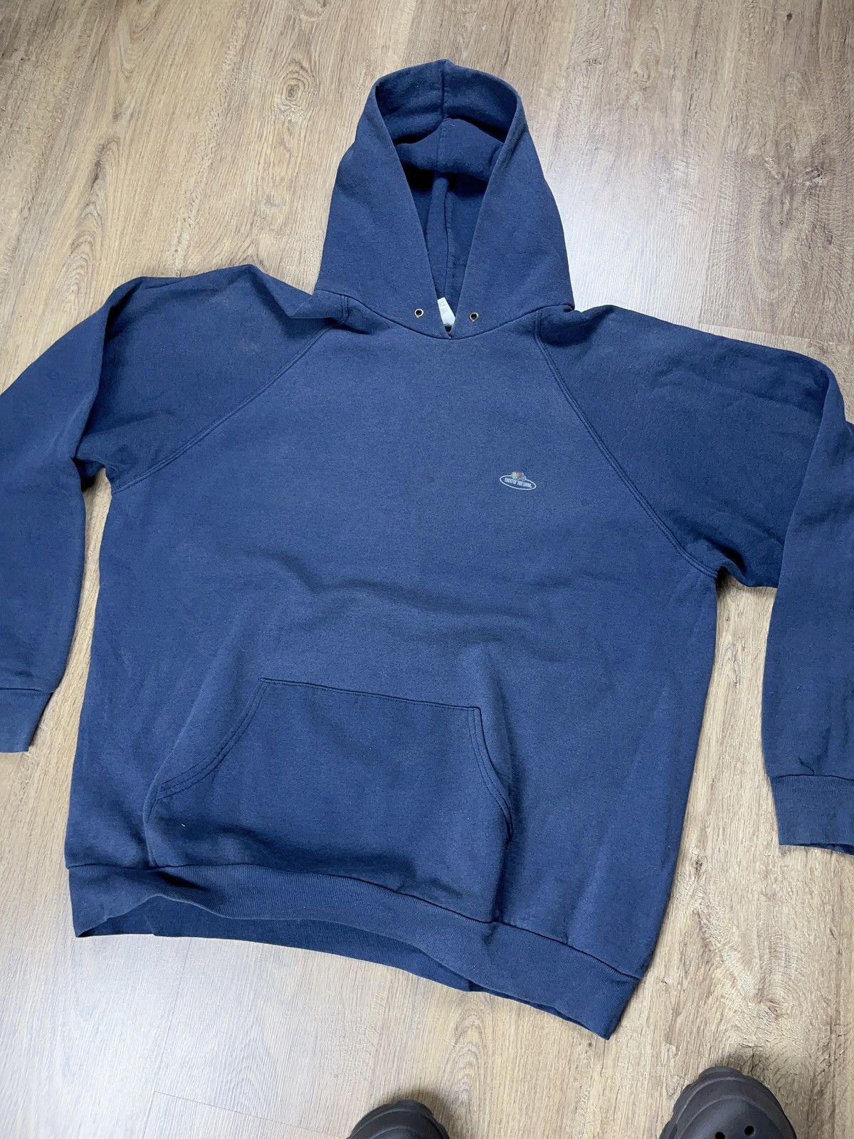 Vintage ➕vintage sick fade 90s fruit of the loom baggy boxy hoodie Size US XXL / EU 58 / 5 - 2 Thumbnail