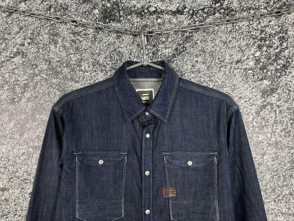 G-Star G-Star Raw Ranch Denim Shirt Long Sleeve Button Up Size L Size US L / EU 52-54 / 3 - 2 Thumbnail