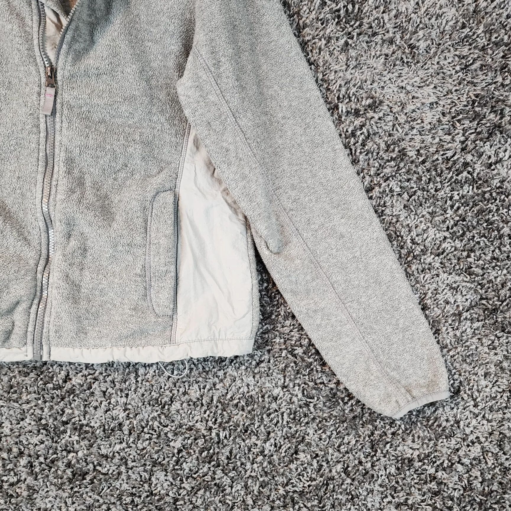 Vintage Aeropostale Jacket Womens Size L Gray Polyester Full Zip Size L / US 10 / IT 46 - 2 Thumbnail