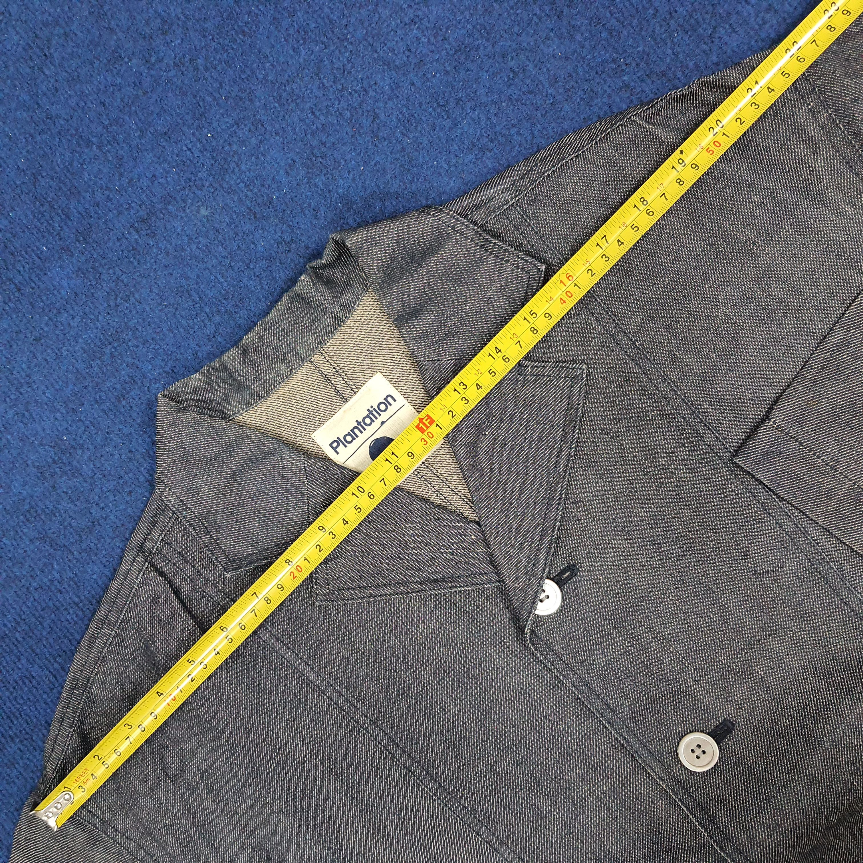 Issey Miyake × Japanese Brand × Vintage Vintage Plantation by Issey Miyake Japan Design Denim Blazer Size US S / EU 44-46 / 1 - 11 Thumbnail