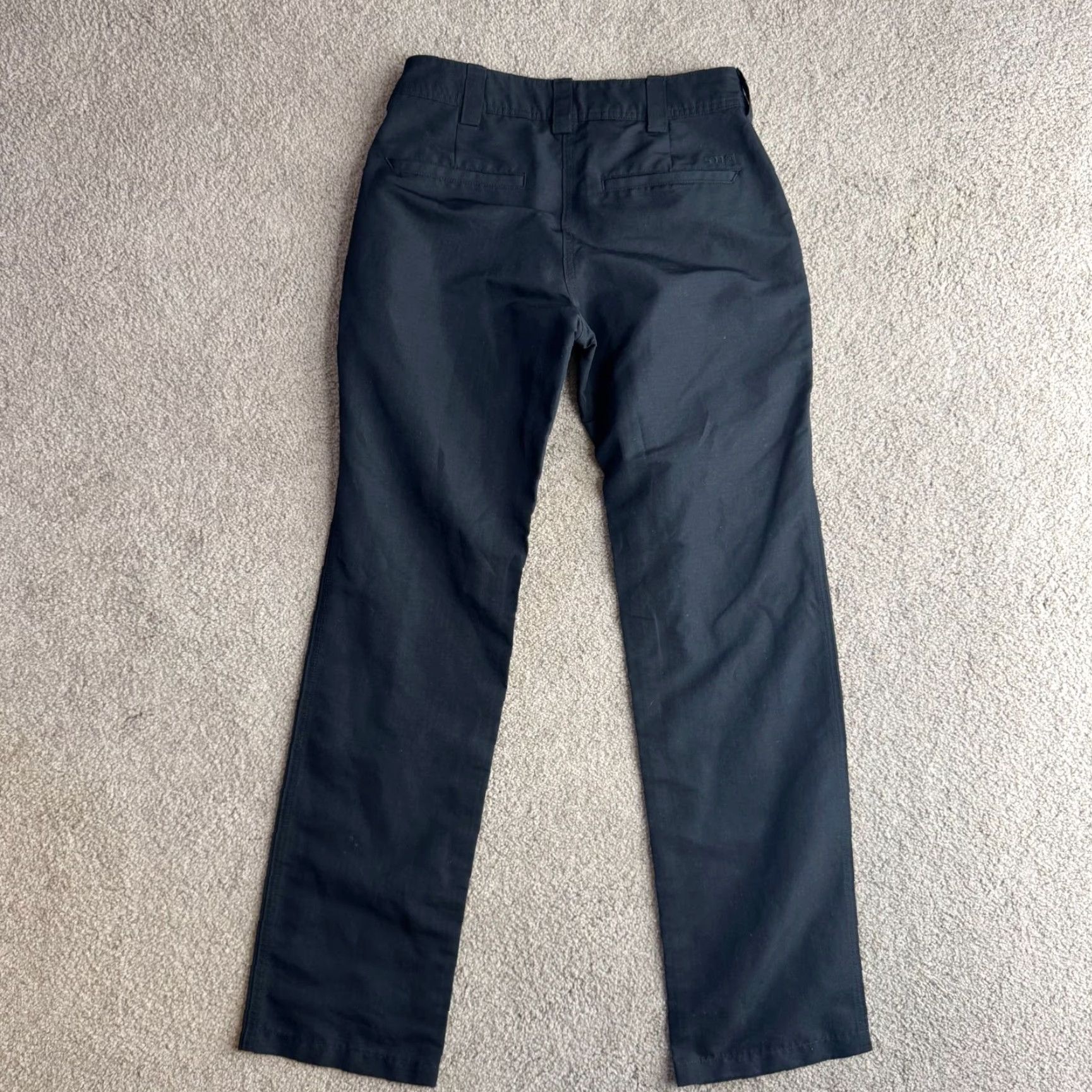 Vintage 5.11 Womens Pants 2 Black Ripstop Elastic Casual Work Straight Leg Zip Size 26" / US 2 / IT 38 - 6 Thumbnail