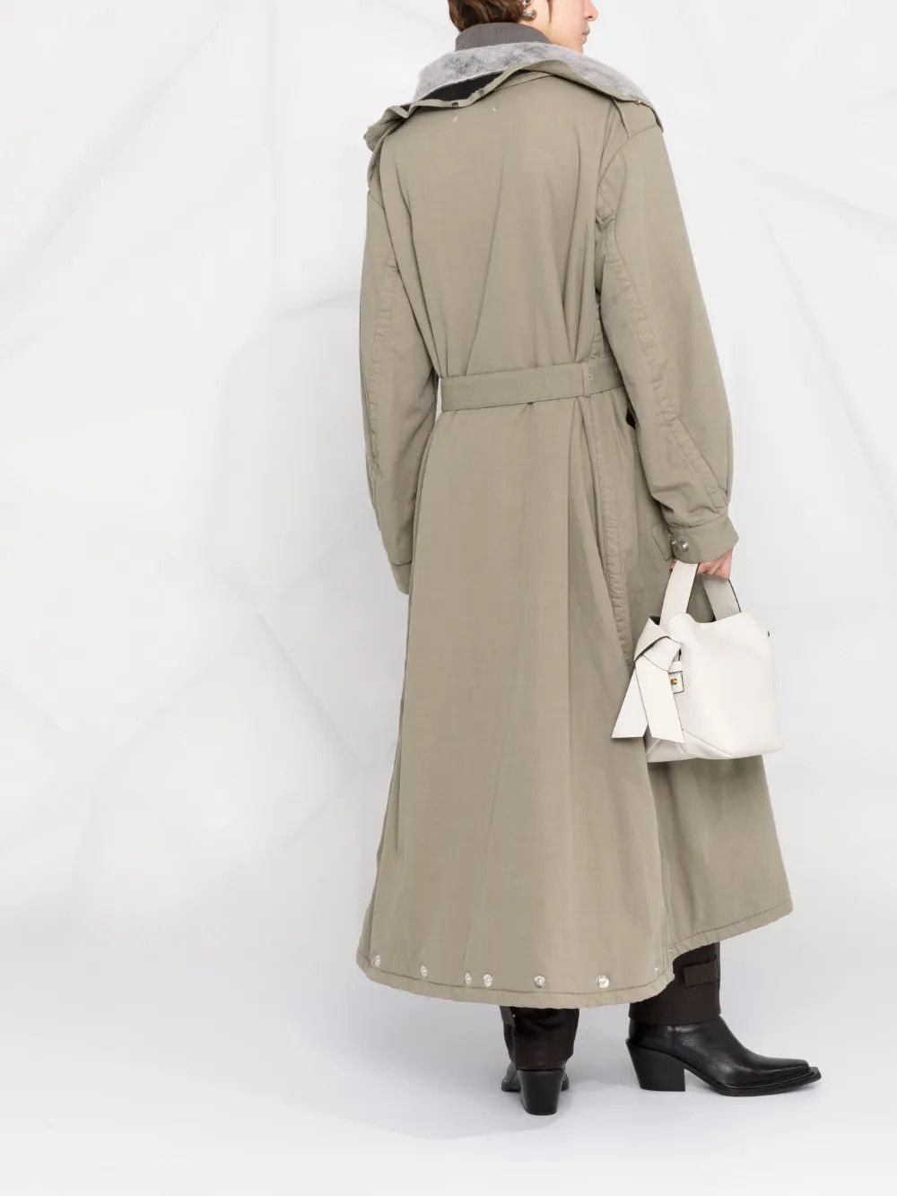 Maison Margiela o1y0625 Trench Coat in Sage Green Size XS / US 0-2 / IT 36-38 - 5 Thumbnail