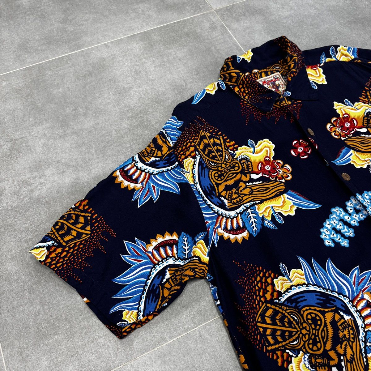Mambo Vintage Mambo Hawaiian Shirt Tribal Surf Print Short Sleeve Size US L / EU 52-54 / 3 - 2 Thumbnail