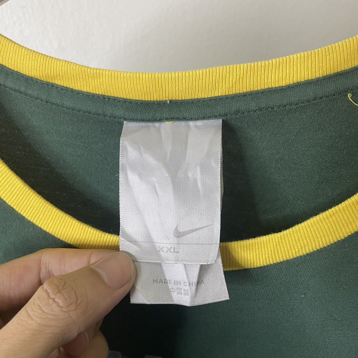 Nike × Vintage Vintage 2000s Nike Athletic Dept Oregon USA Ringer T Shirt Size US L / EU 52-54 / 3 - 3 Thumbnail