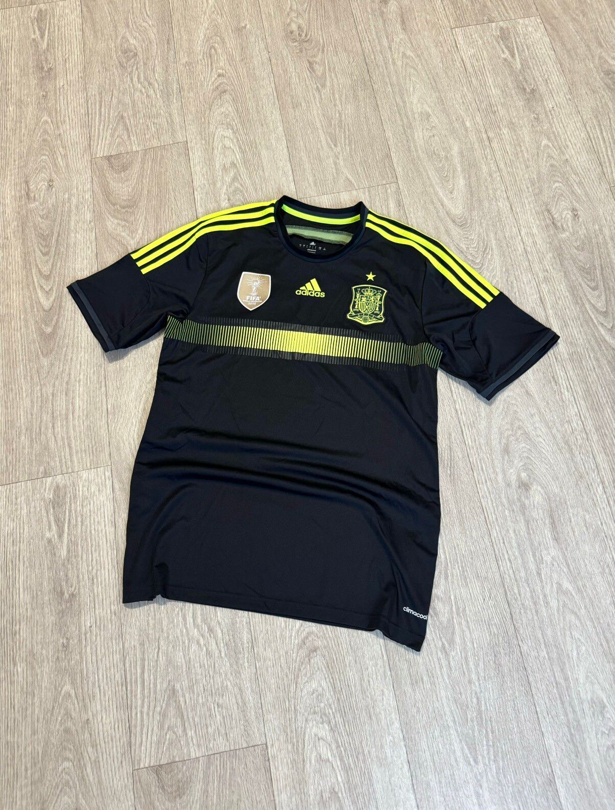 Pre-owned Soccer Jersey X Vintage Adidas Spain World Champions Soccer Jersey In Black