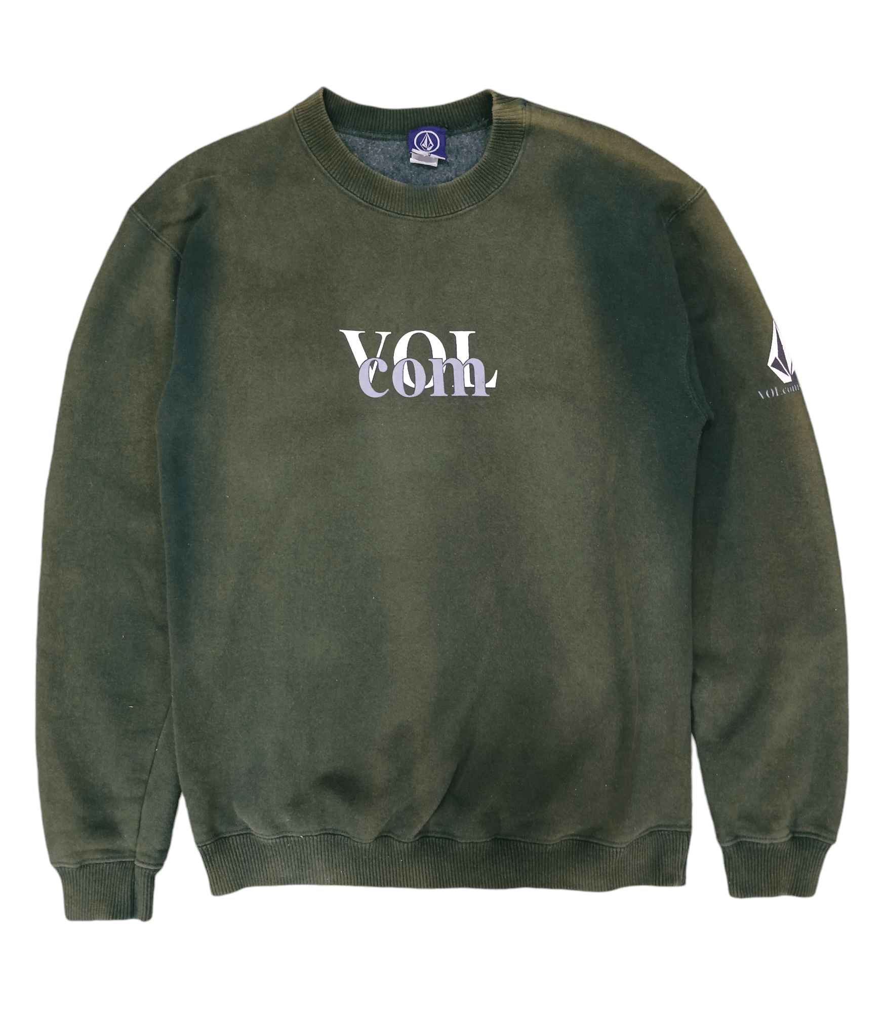 Vintage THRASHED FADE 90s VOLCOM SWEATSHIRT Size US M / EU 48-50 / 2 - 1 Thumbnail