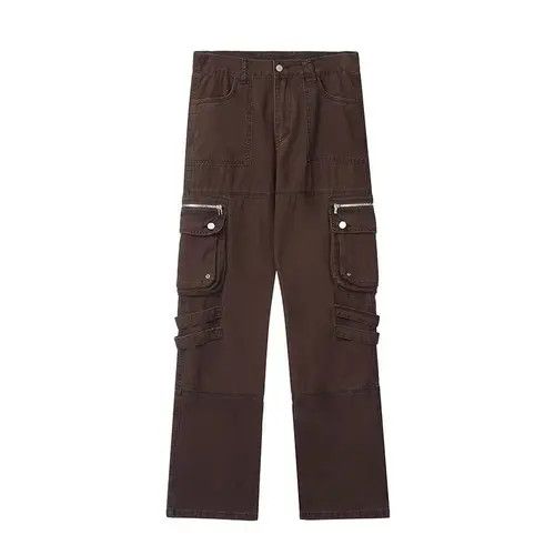Jean Street washed brown workwear baggy casual pants Size US 34 / EU 50 - 4 Thumbnail