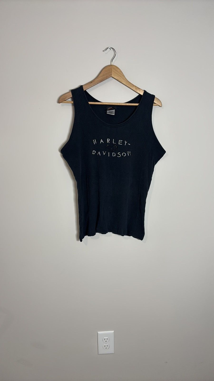 Vintage Harley Davidson Studded Tank Top Y2K Size XXL / US 16-18 / IT 52-54 - 1 Thumbnail