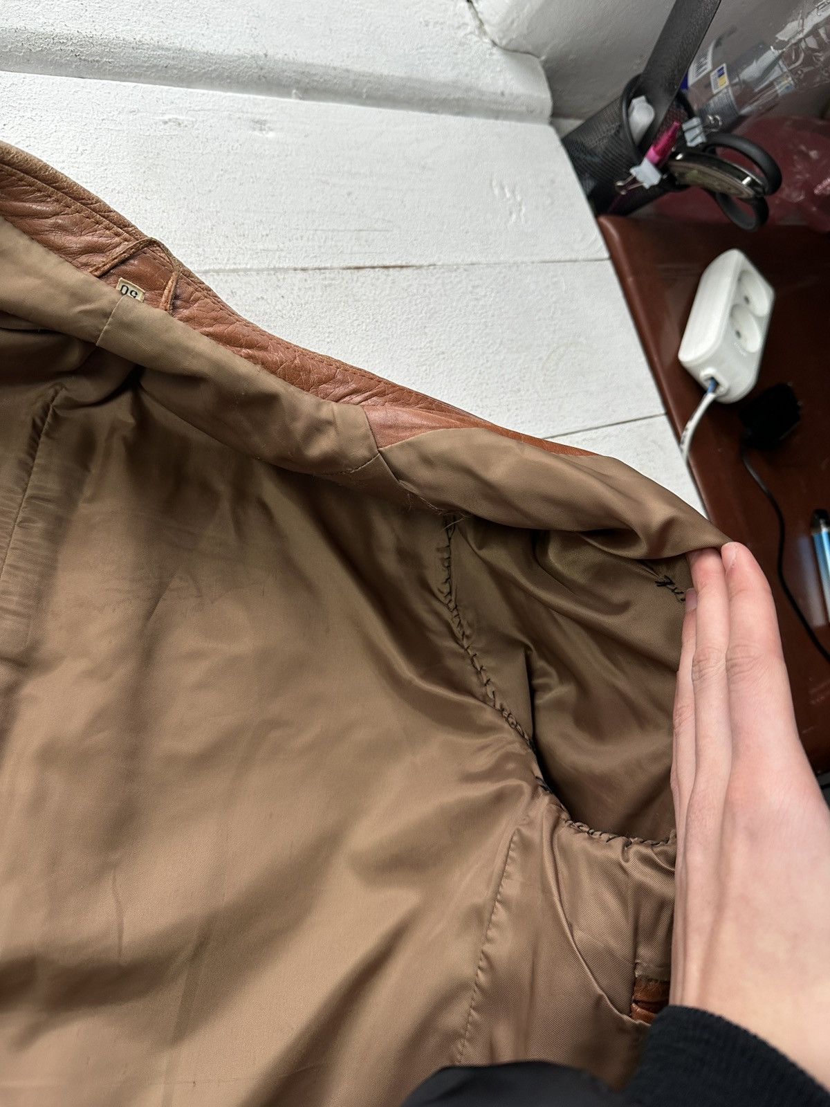 Vintage VNTG🚨 LEATHER JACKET LUXURY AVANT GARDE Y2K MOTO COWBOY Size US M / EU 48-50 / 2 - 8 Thumbnail