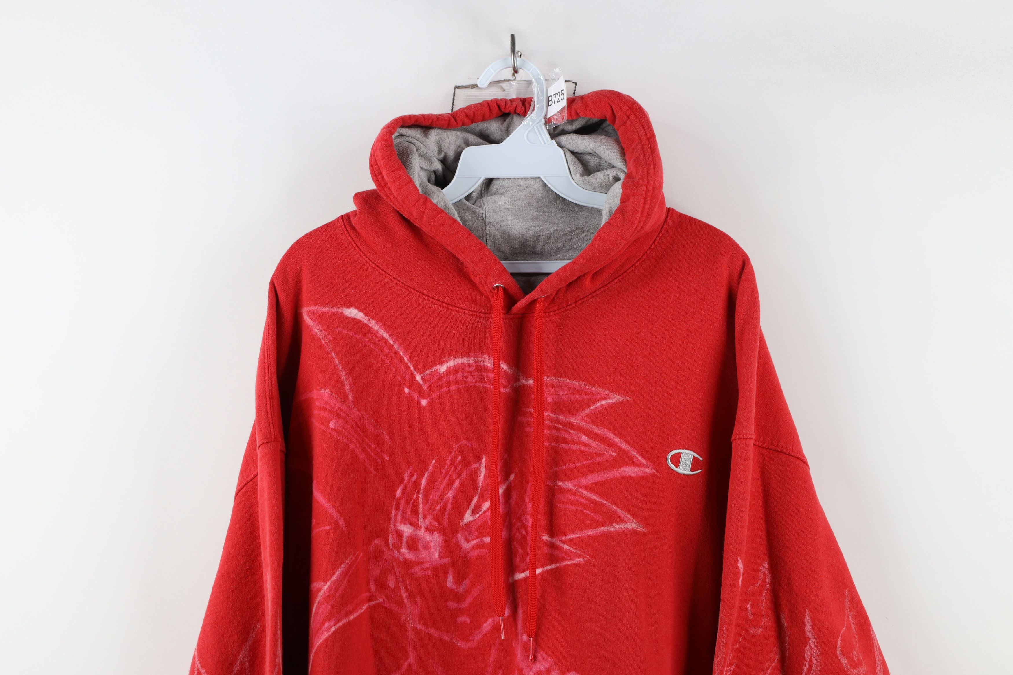 Champion × Vintage Vintage Champion Dragon Ball Z Goku Fire Flames Sweatshirt Size US XXL / EU 58 / 5 - 2 Thumbnail