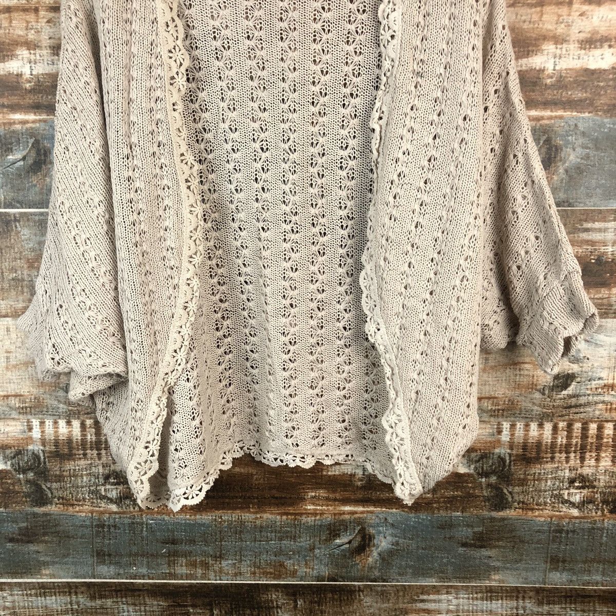 Homespun Knitwear DL Abc une Face vintage crochet Knitwear #C729 Size L / US 10 / IT 46 - 6 Thumbnail