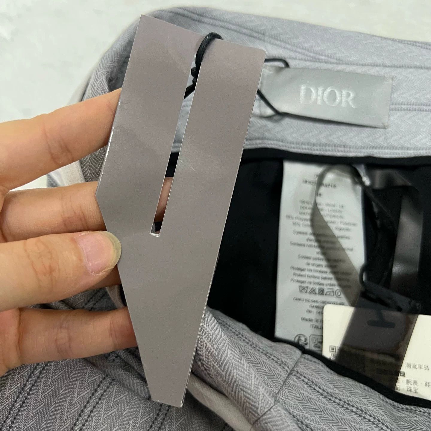 Dior Dior Gray Striped Casual Shorts Size US 32 / EU 48 - 4 Thumbnail