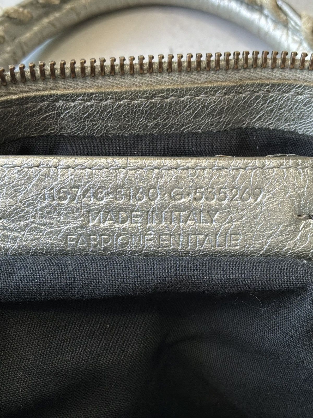 Balenciaga Balenciaga - Classic City - Metallic Silver Lambskin Bag Size ONE SIZE - 20 Thumbnail