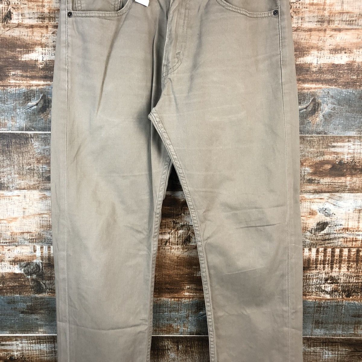 Levi's DL Levis 505 Cream Casual Pants #C197 Size US 32 / EU 48 - 5 Thumbnail