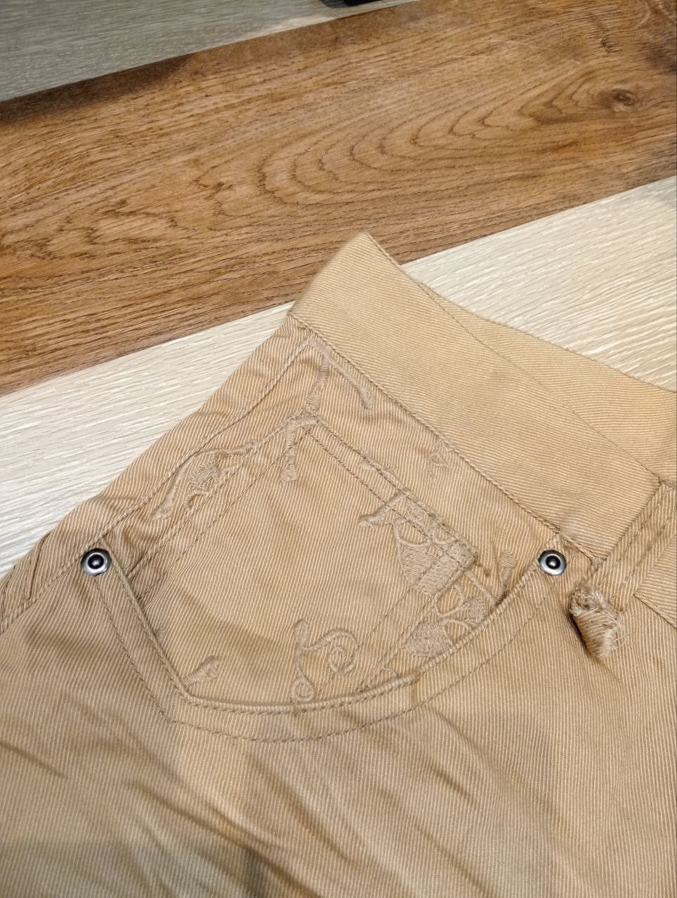 In The Attic IN THE ATTIC JAPAN EMBROIDERY SKULLS PANTS - SIZE L Size US 37 - 7 Thumbnail