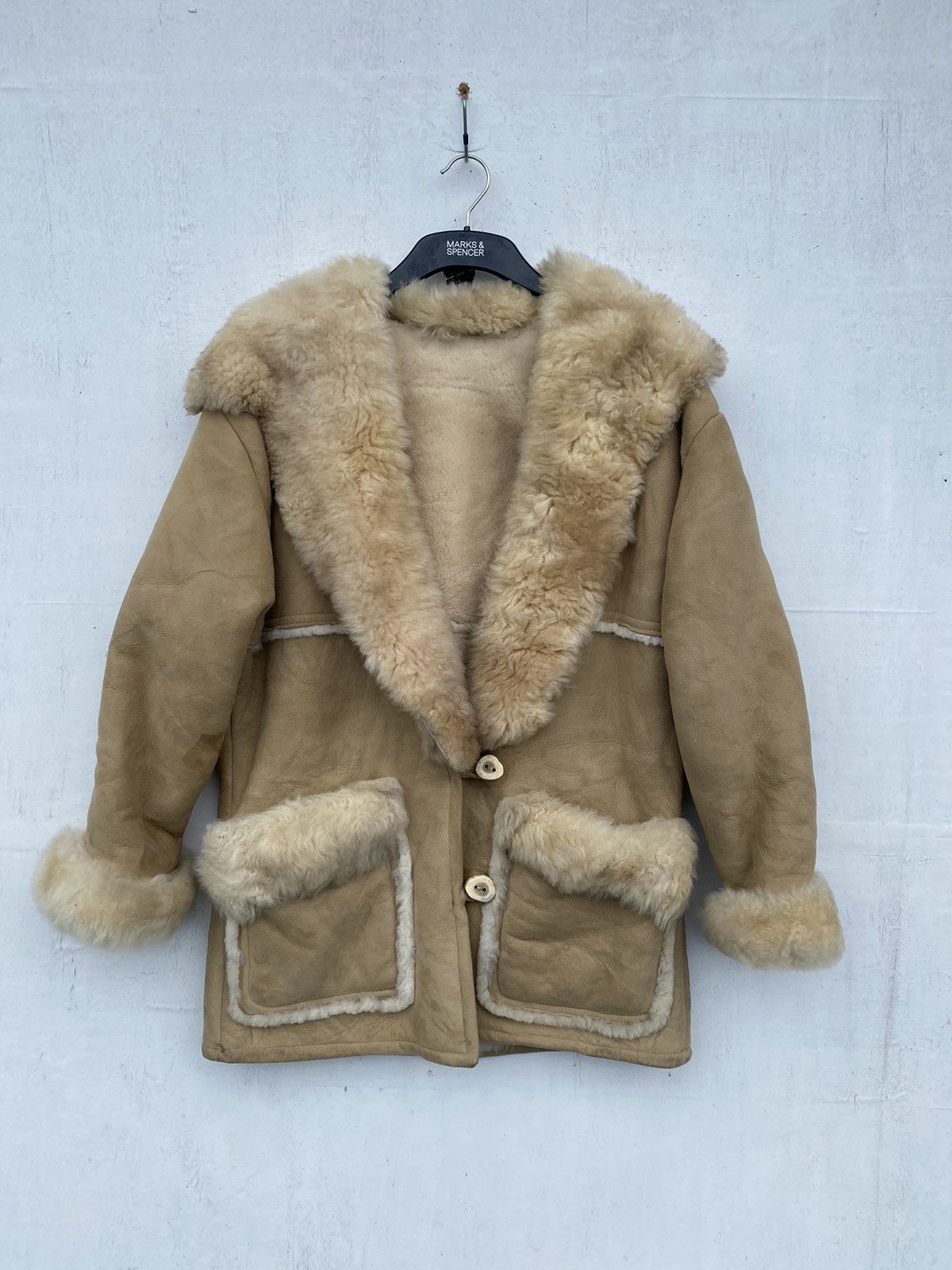 OVERLAND SHEEPSKIN COAT DOUBLE POCKET FUR JACKET