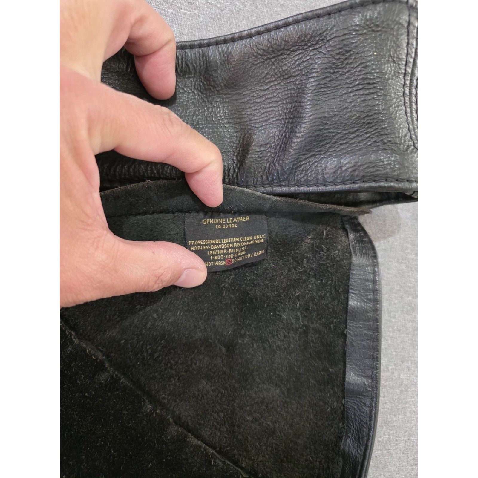 Harley Davidson Vintage Harley Davidson Leather Mens Chaps Black Size XLarge Size US 40 / EU 56 - 5 Thumbnail