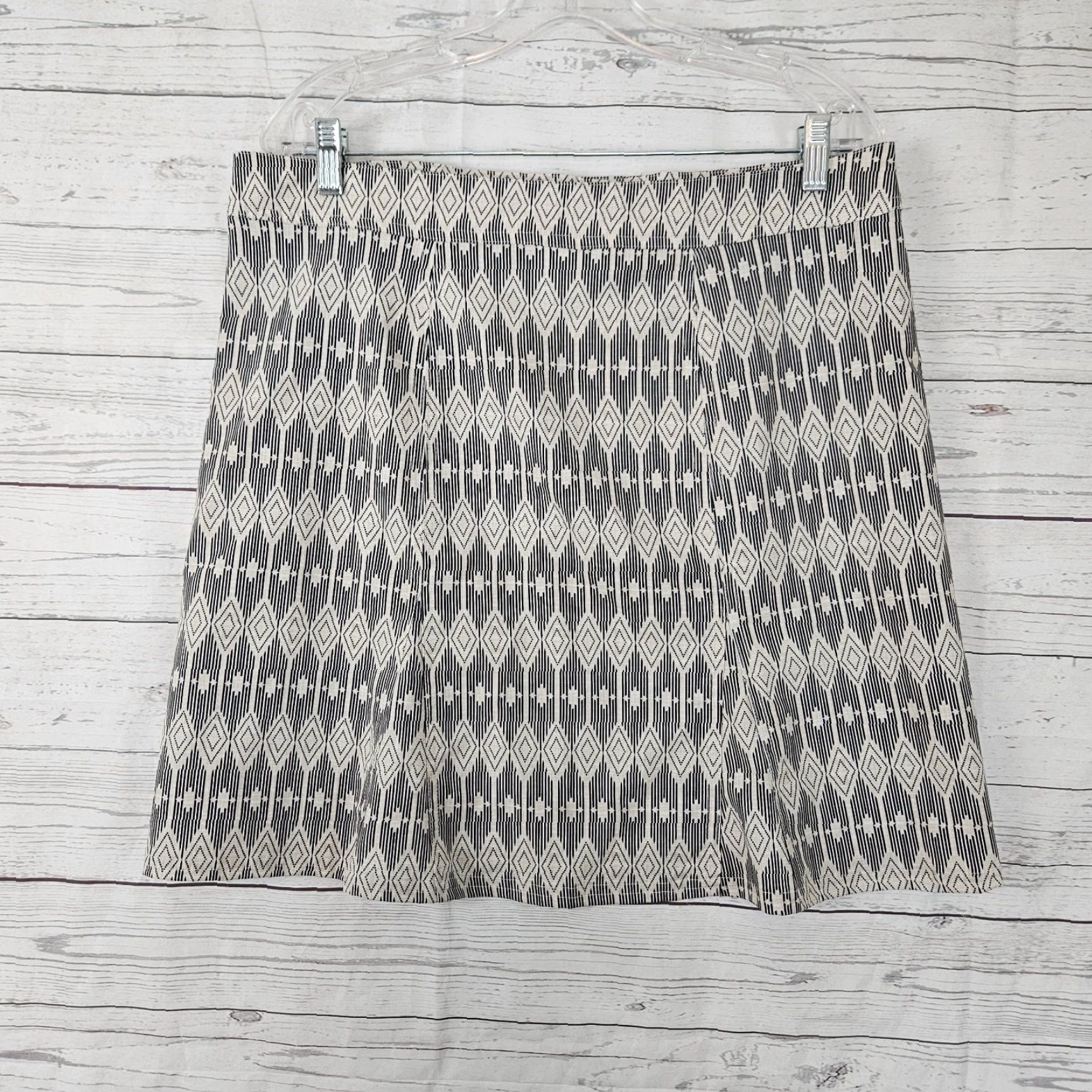 Vintage Rip Skirt Wrap Skirt Womens L Black Beige Shirt? Size 36" / US 14 / IT 50 - 2 Thumbnail