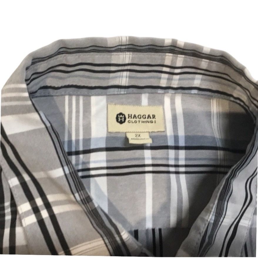 Haggar Haggar Button Down Shirt Size US XXL / EU 58 / 5 - 3 Thumbnail