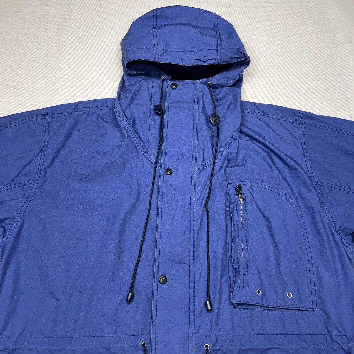 London Fog × Vintage VTG London Fog Jacket Blue Pocket Hood Zip Long Coat Towne Size US L / EU 52-54 / 3 - 4 Thumbnail