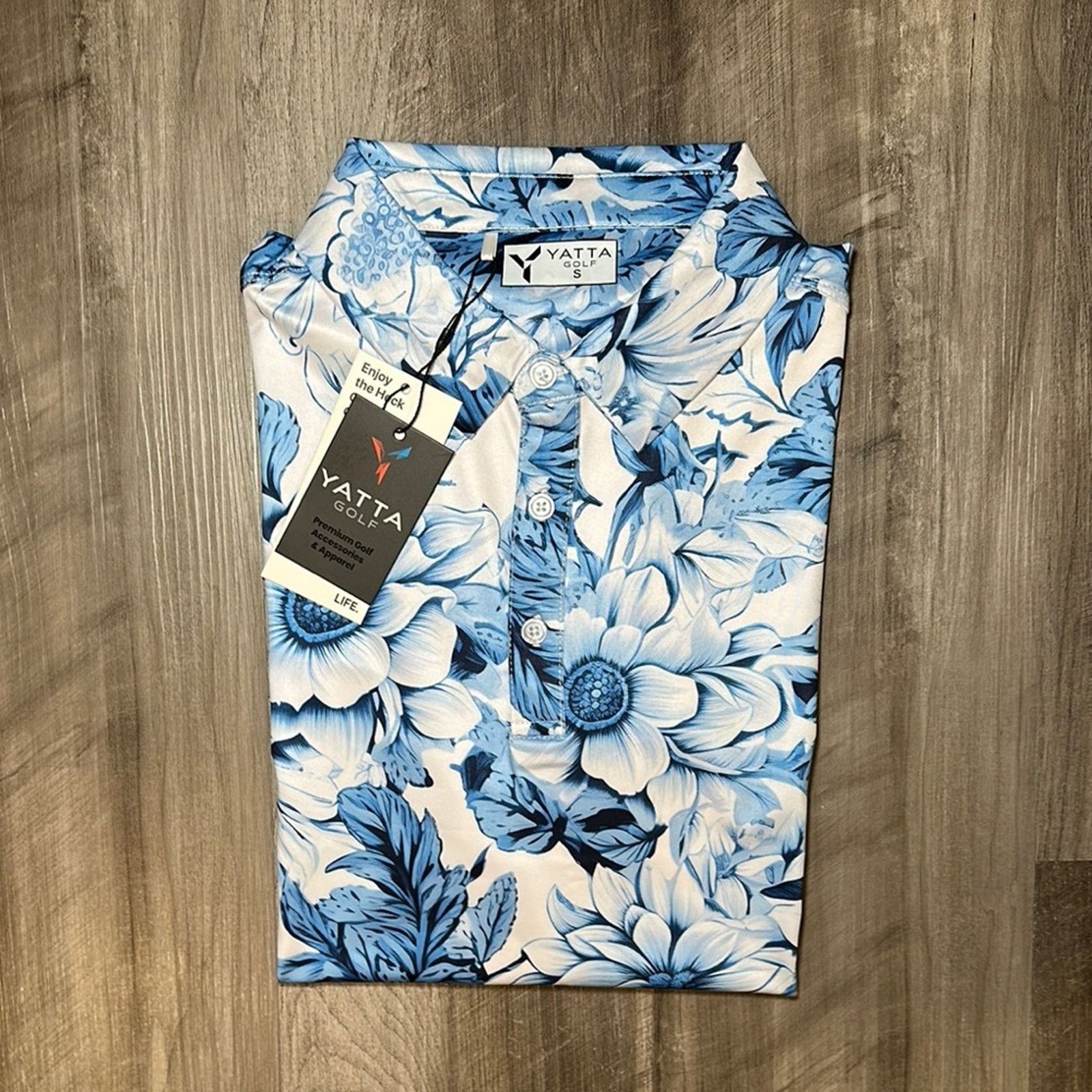 Other Yatta Golf Floral Celadon Polo - Small Size US S / EU 44-46 / 1 - 1 Thumbnail