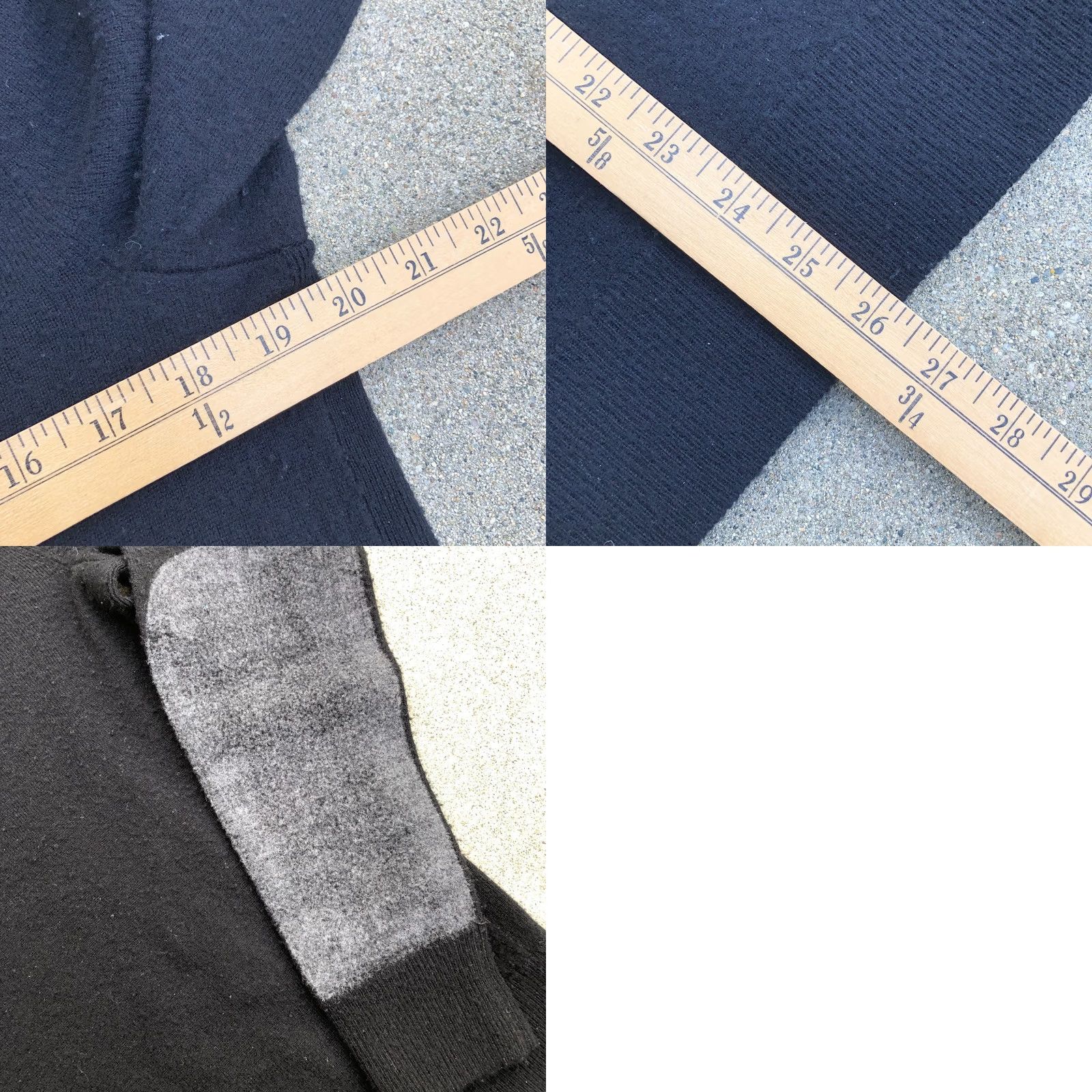 Rag & Bone rag & bone New York Pullover Sweater Mens MED 100% Merino Wool Black Crew Size US M / EU 48-50 / 2 - 8 Thumbnail
