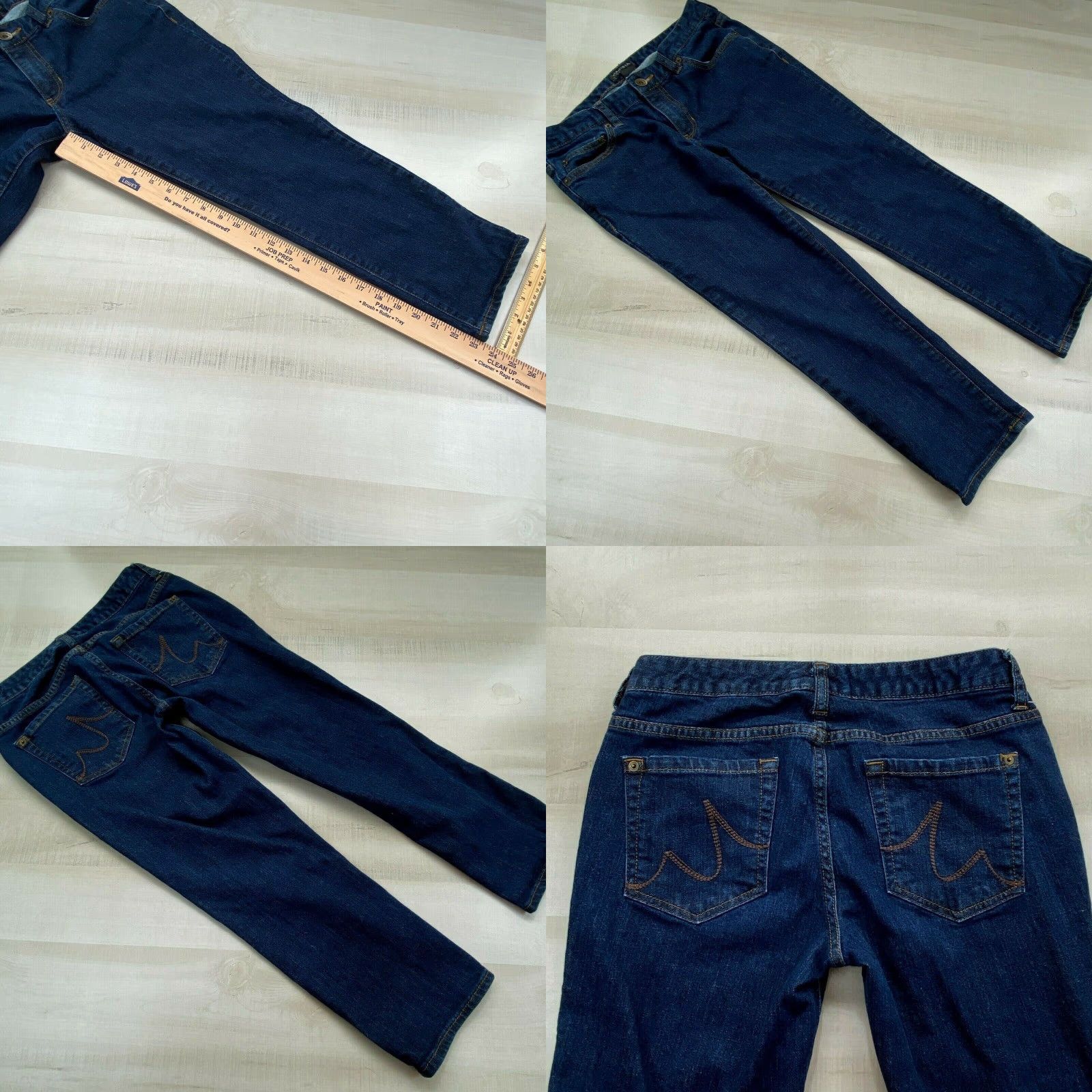 Madison Madison Cropped Leg Dark Wash Jeans Womens 6 Regular Blue Size 28" / US 6 / IT 42 - 8 Thumbnail