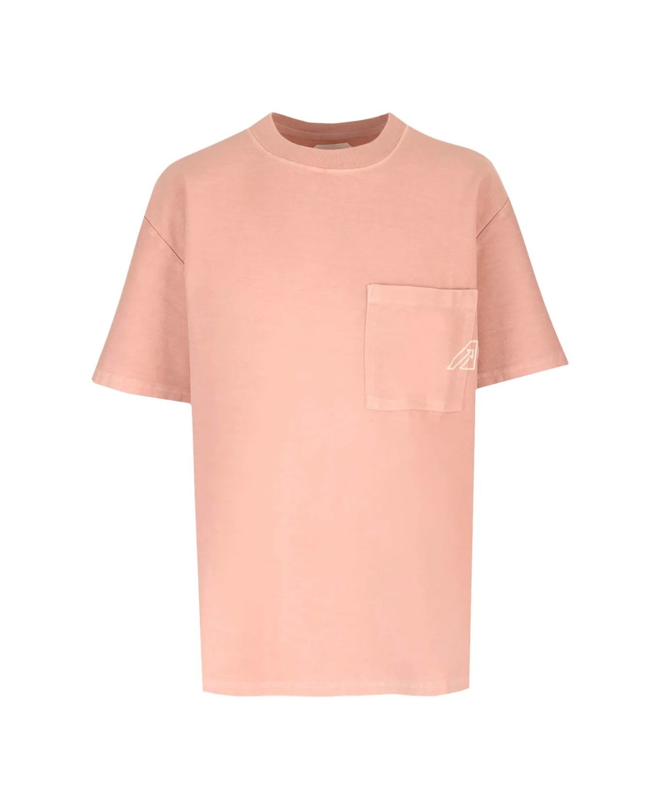 AUTRY o1y0725 Crewneck T-Shirt in Blush Size S / US 4 / IT 40 - 1 Thumbnail